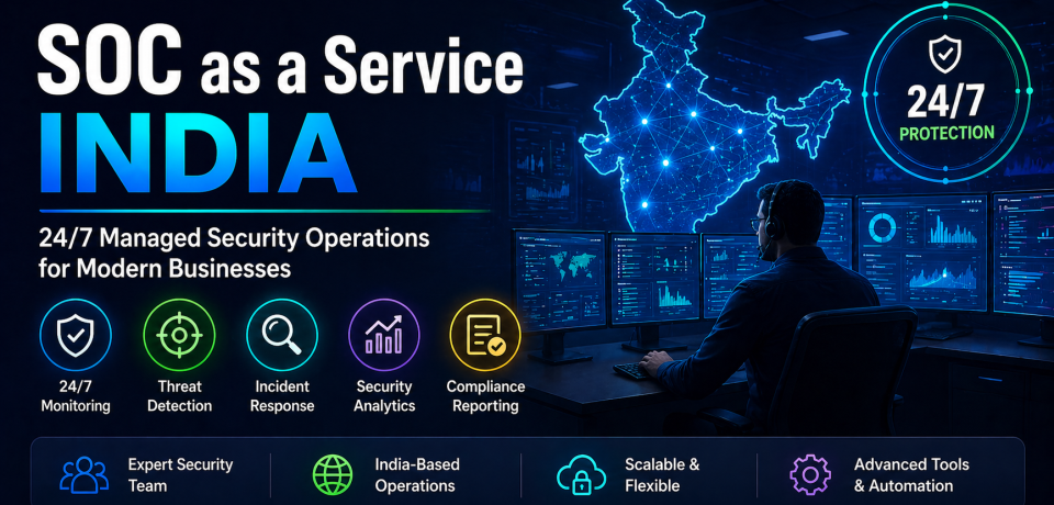 SOC as a Service India managed cybersecurity monitoring for businesses