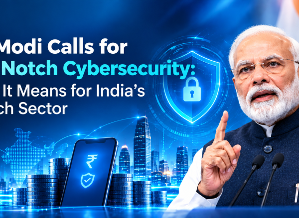 PM Modi calls for top-notch cybersecurity, highlighting its importance for India’s growing fintech sector, digital payments, and financial data protection.
